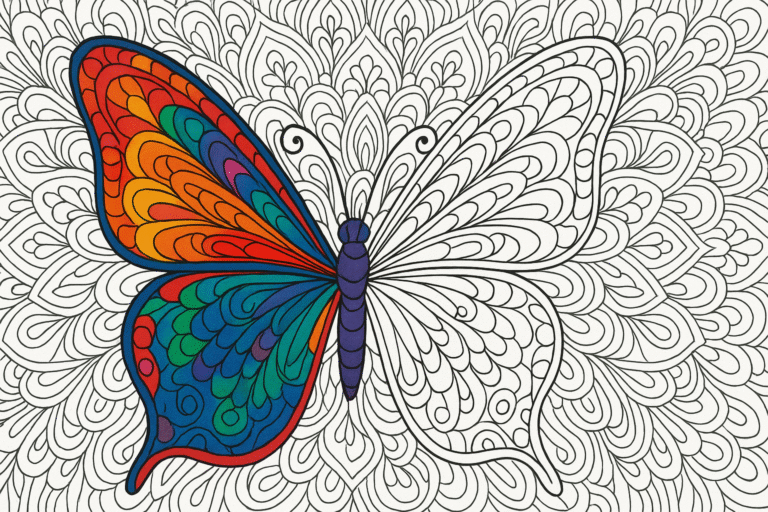 Mandala Butterfly Coloring Pages: A Calm, Creative Activity Kids Will Love