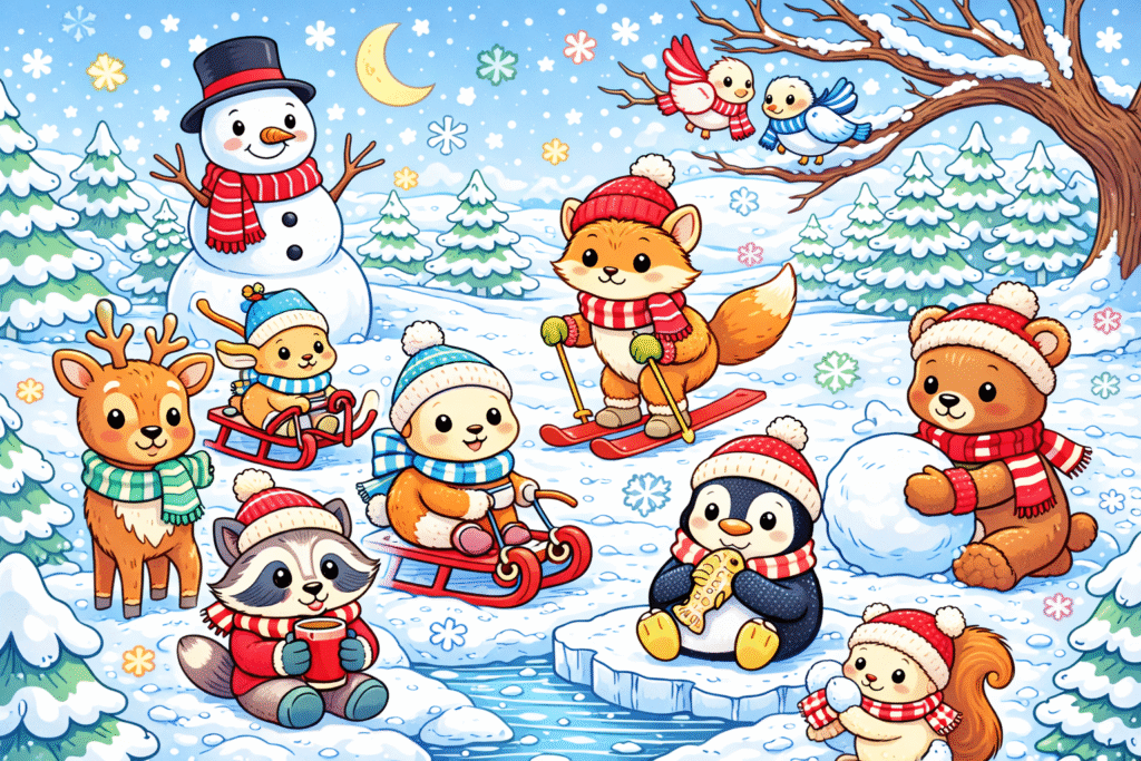 winter coloring pages