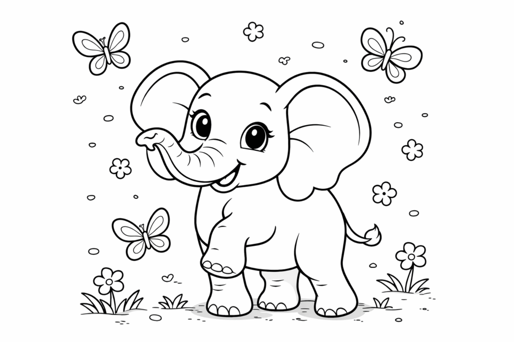 elephant coloring pages