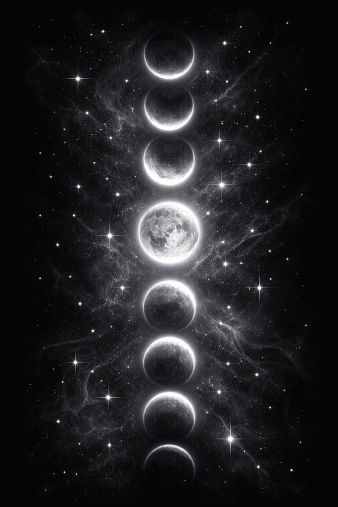 moon phases wallpaper