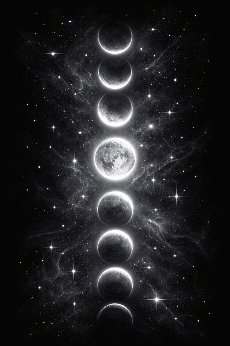 moon phases wallpaper