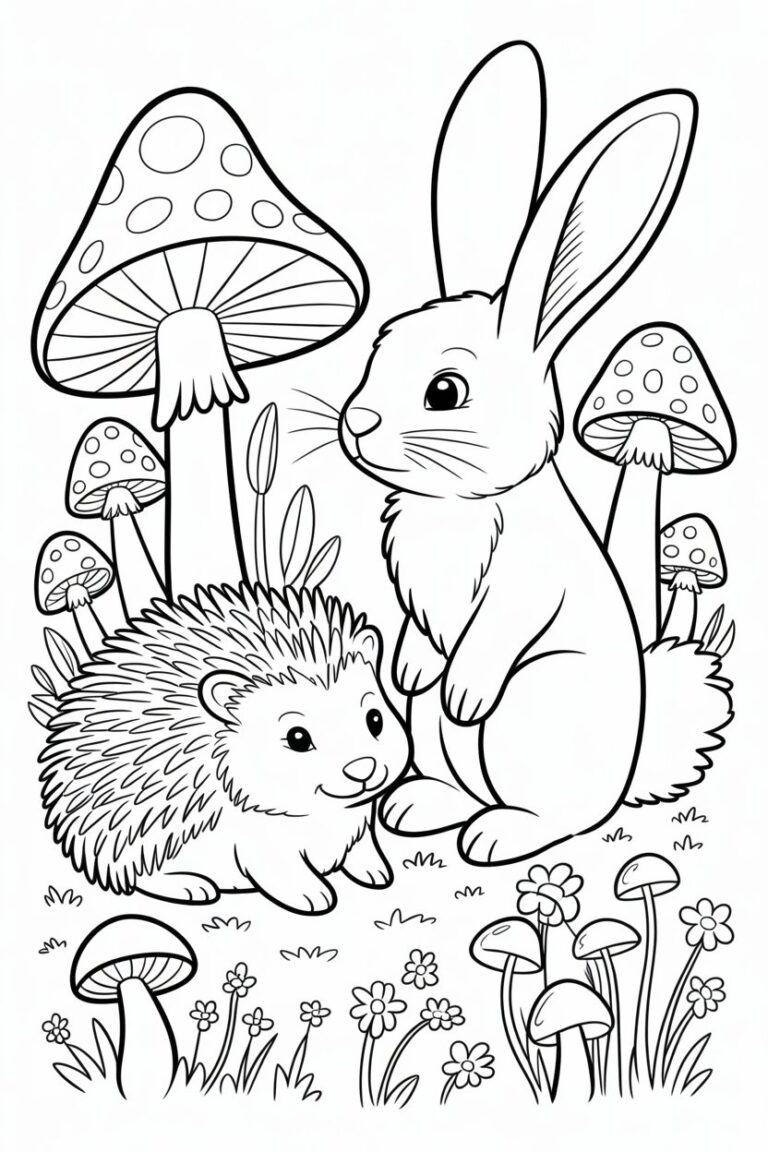 Cute animals coloring pages free printable