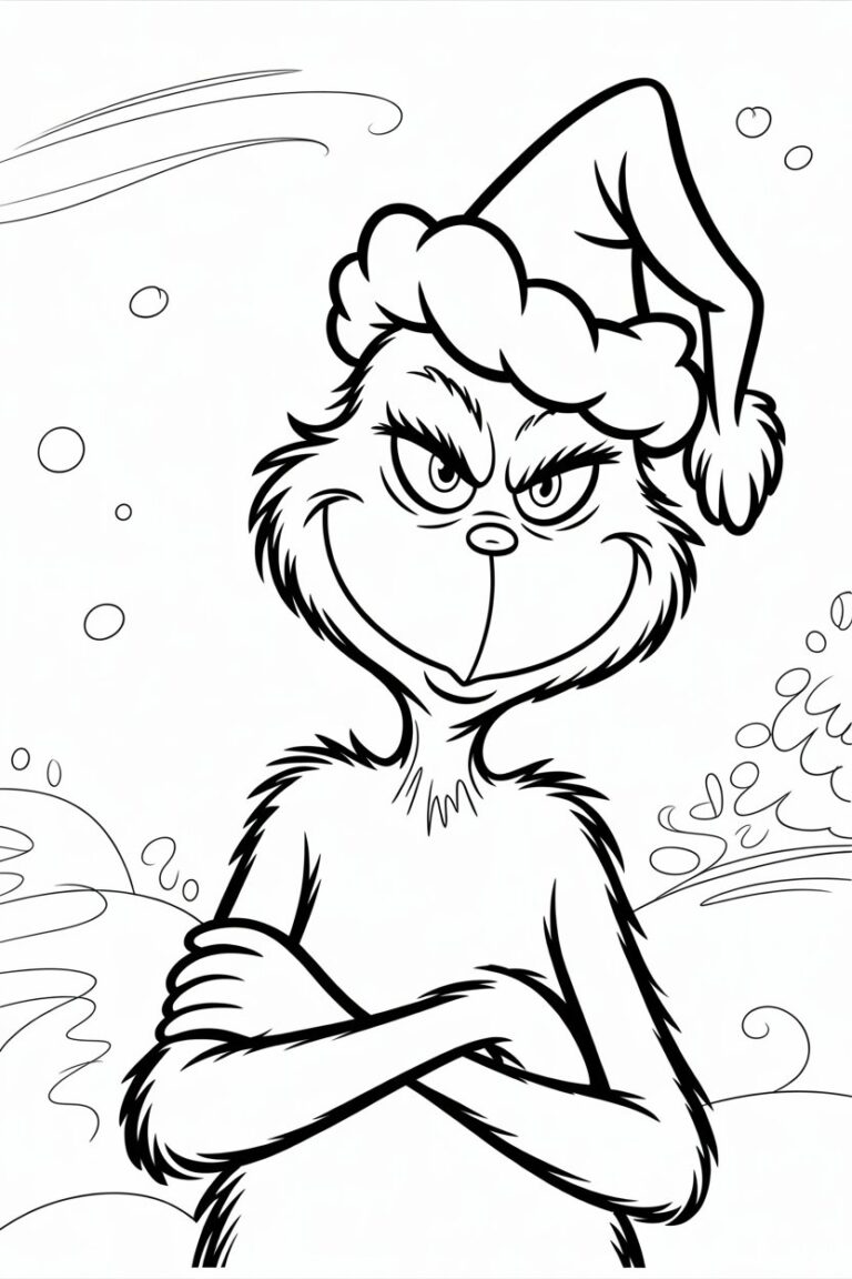 grinch coloring pages free printable