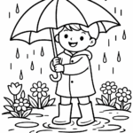 5 Spring coloring pages free printable