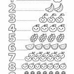 5 Count and Trace Activity Pages Free Printable