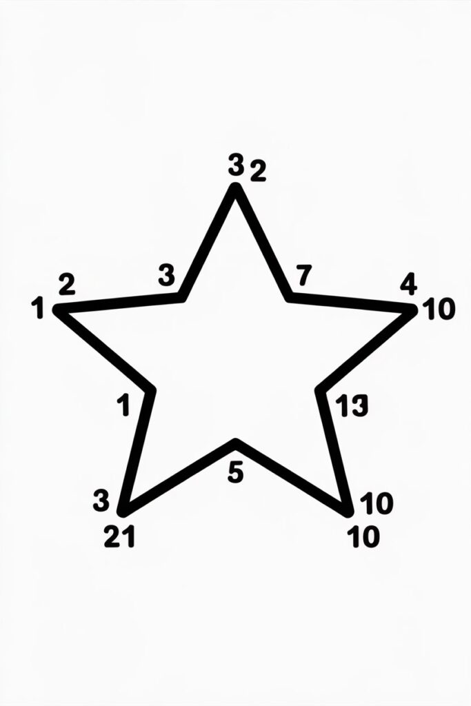 5 Connect the dots activity coloring pages free printable