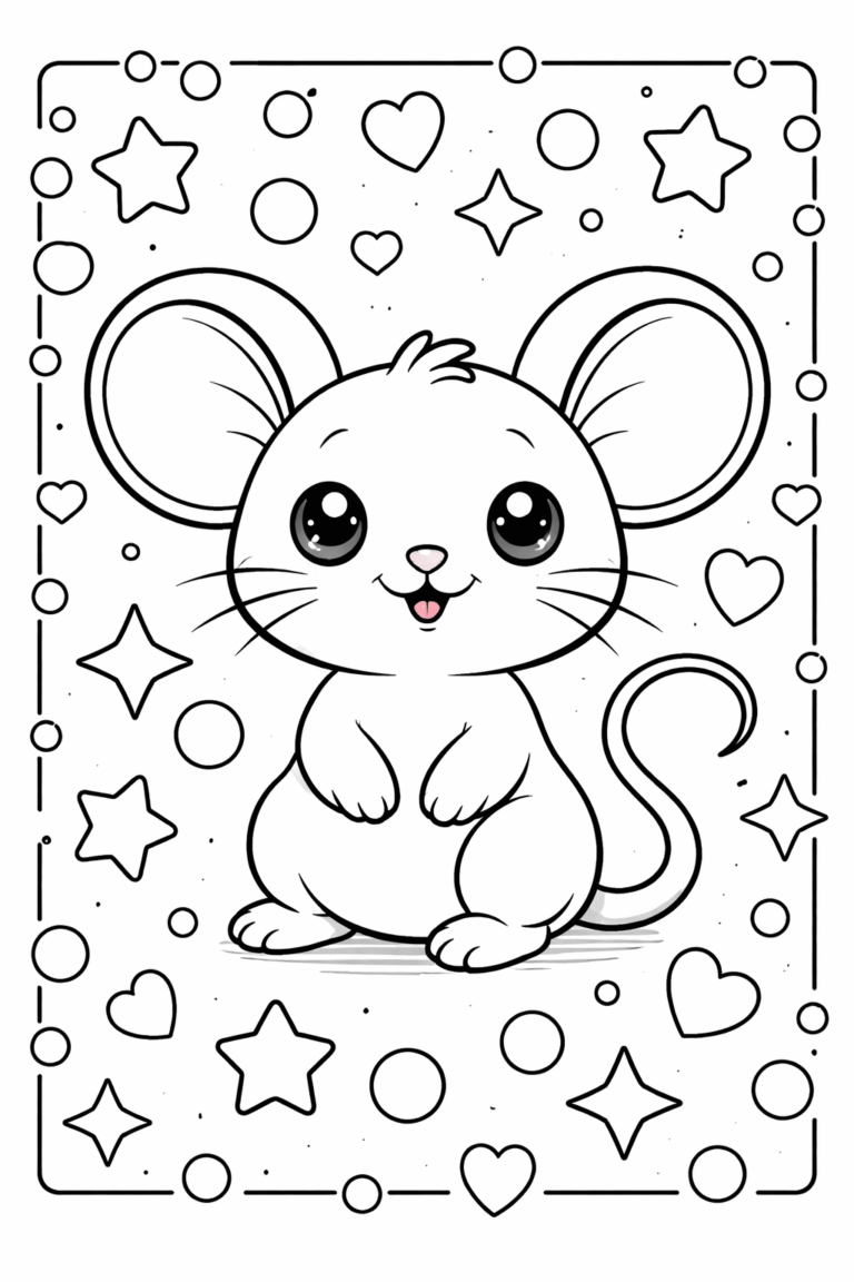 Mouse coloring pages free printable