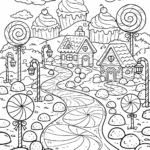 8 Candyland coloring pages free printable