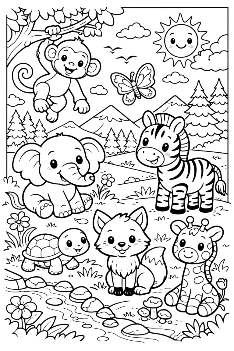animals coloring pages free printable