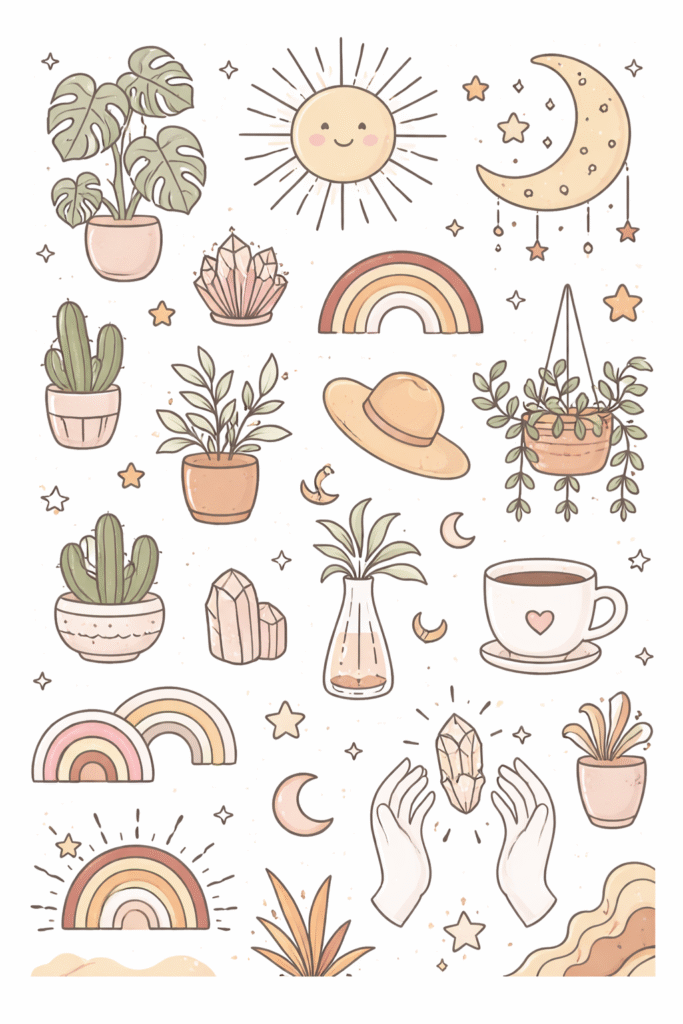 free printable doodle stickers sheets