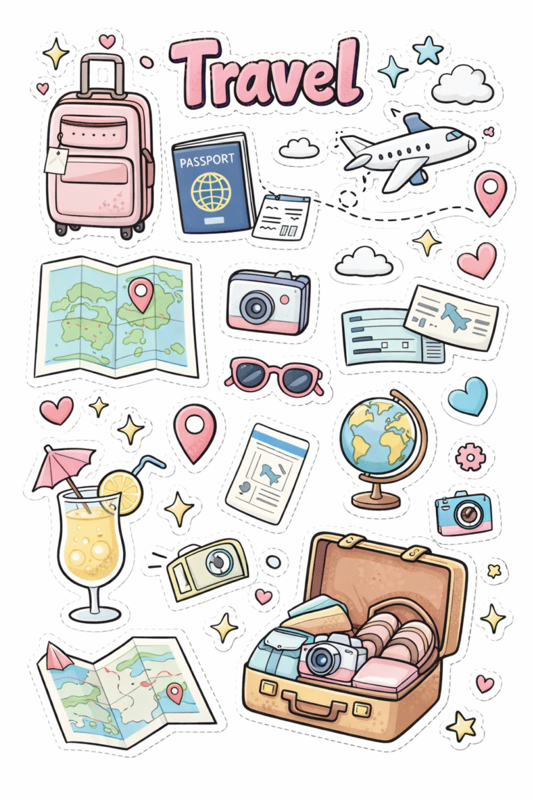 free printable doodle stickers sheets