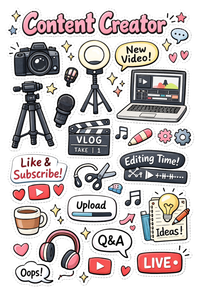 free printable doodle stickers sheets