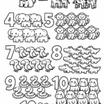 5 Counting coloring pages free printable