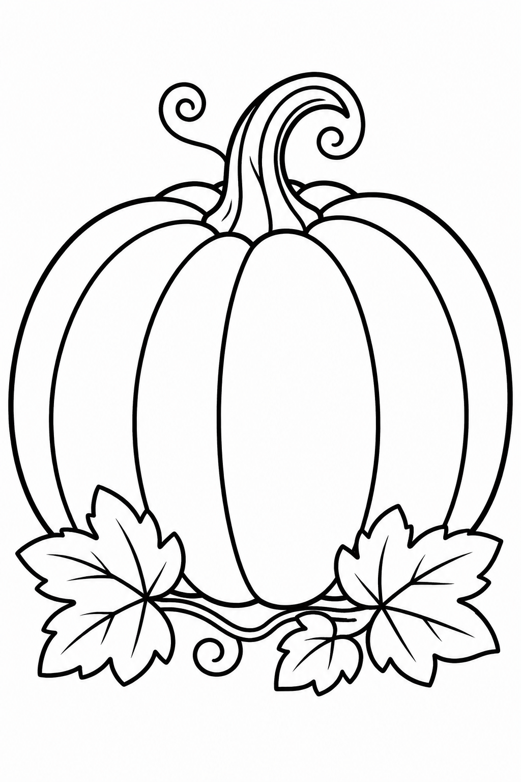 5 Pumpkin coloring pages free printable