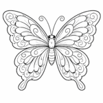 Butterfly coloring pages free printable