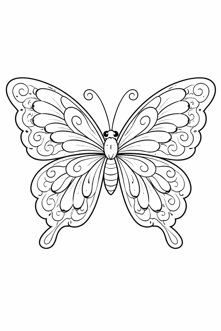 Butterfly coloring pages free printable