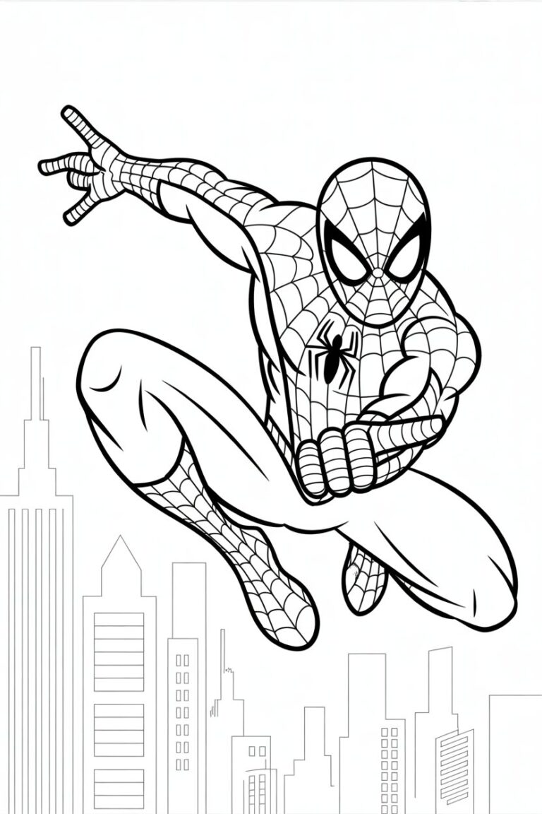 Spiderman coloring pages free printable