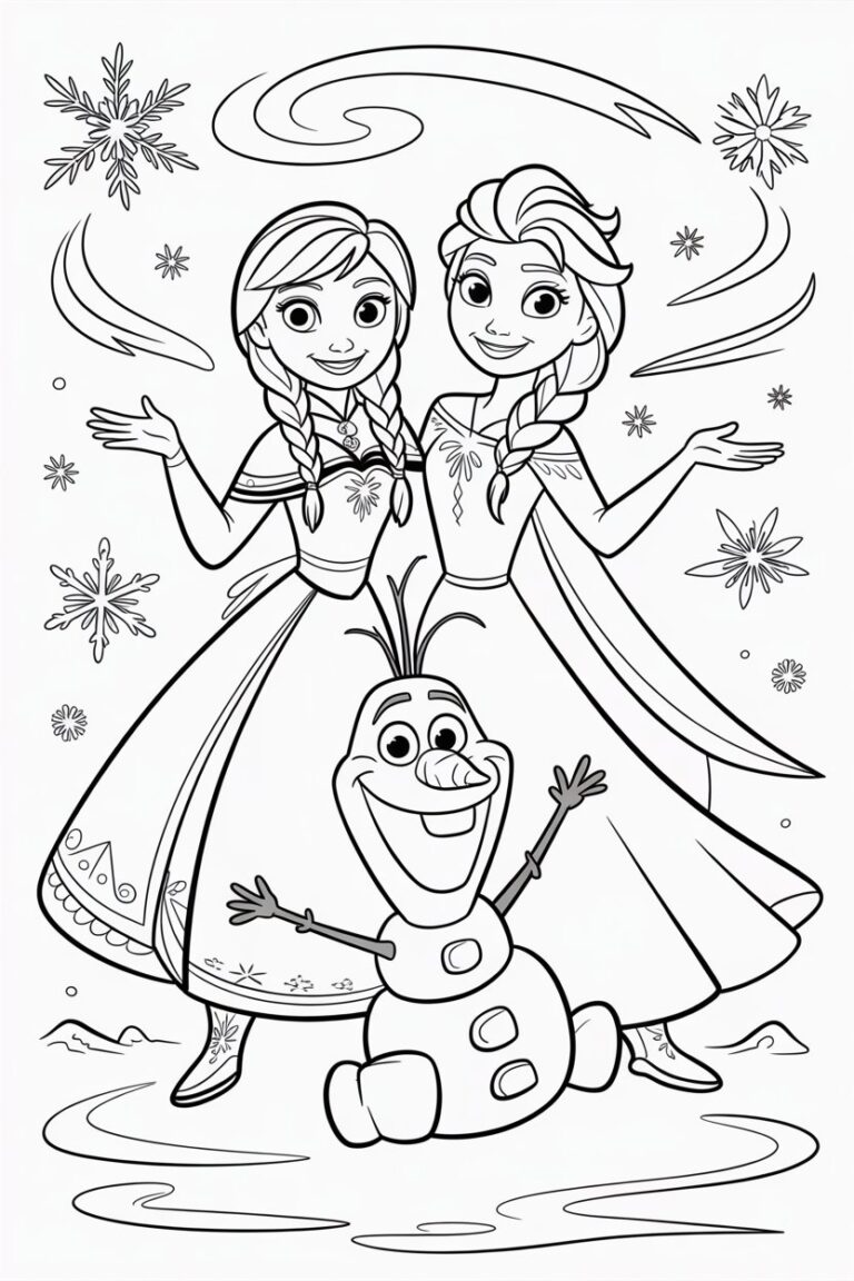 Frozen Coloring Pages Free Printable