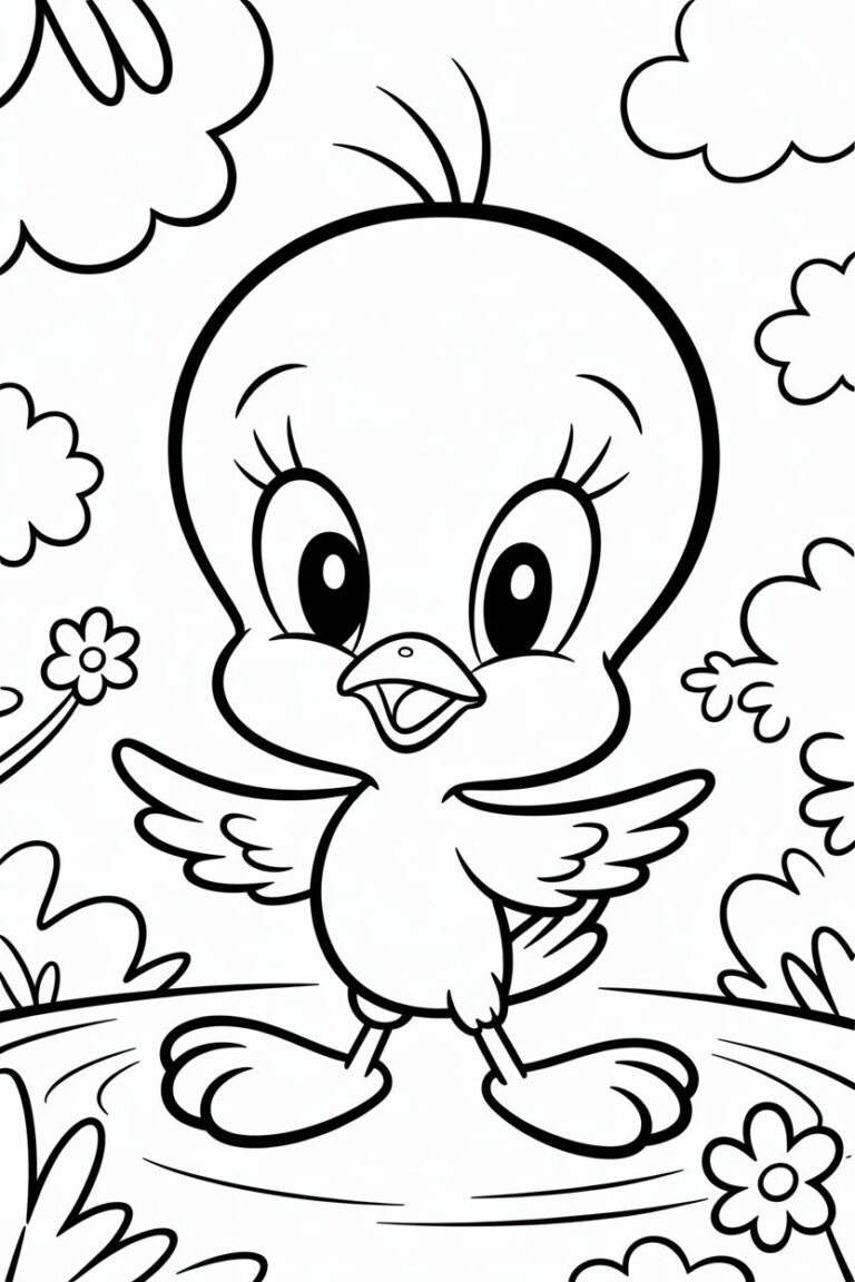 tweety coloring pages free printable