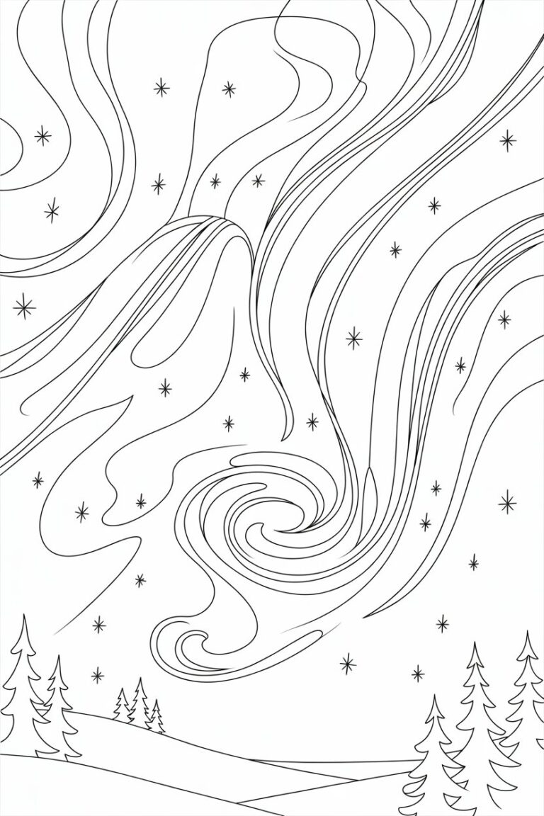 4 Aurora coloring pages free printable