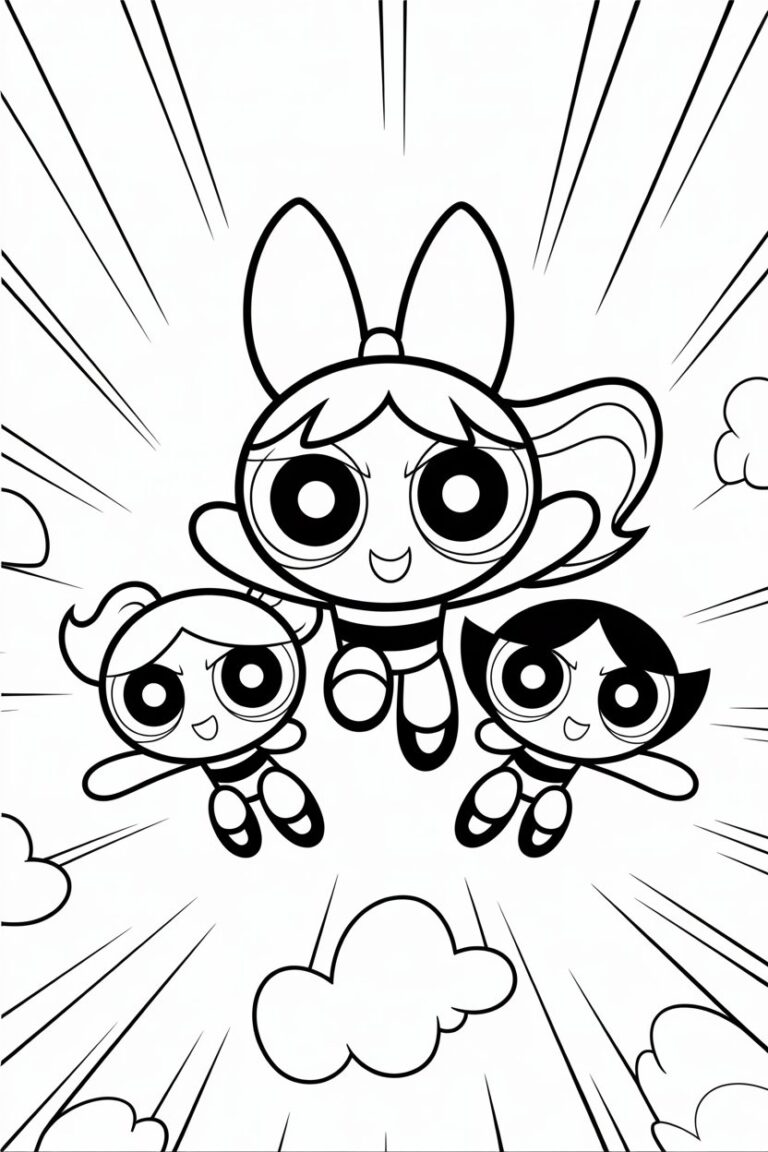 powerpuff girls coloring pages free printable
