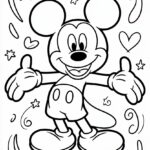 4 Mickey Mouse coloring pages free printable