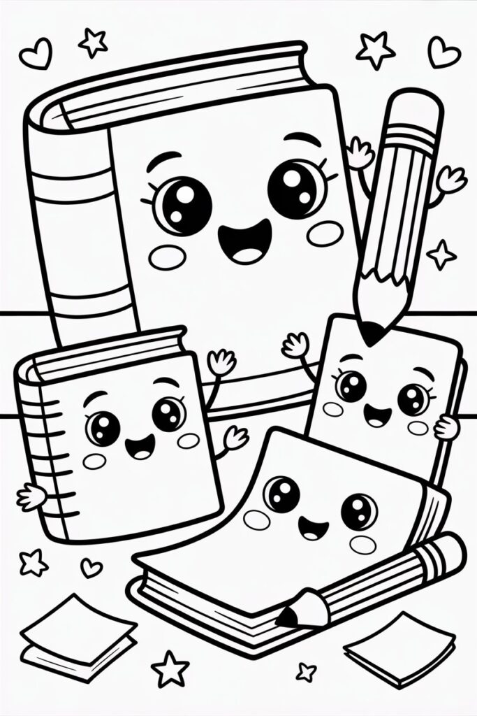 5 Kids coloring pages free printable