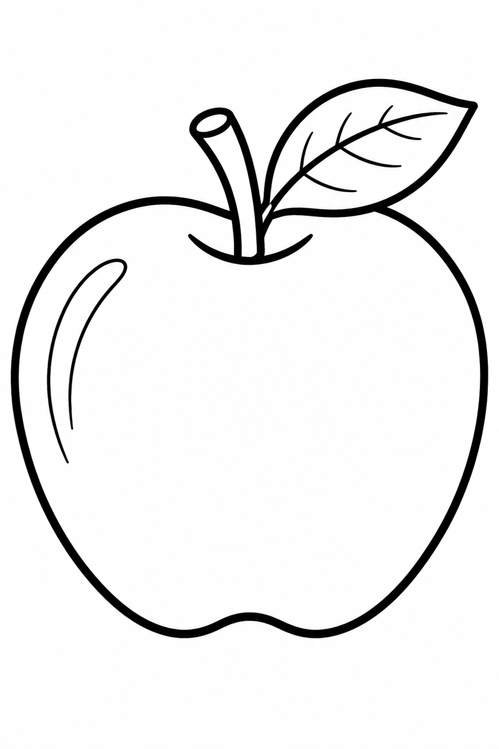 5 Apple coloring pages free printable