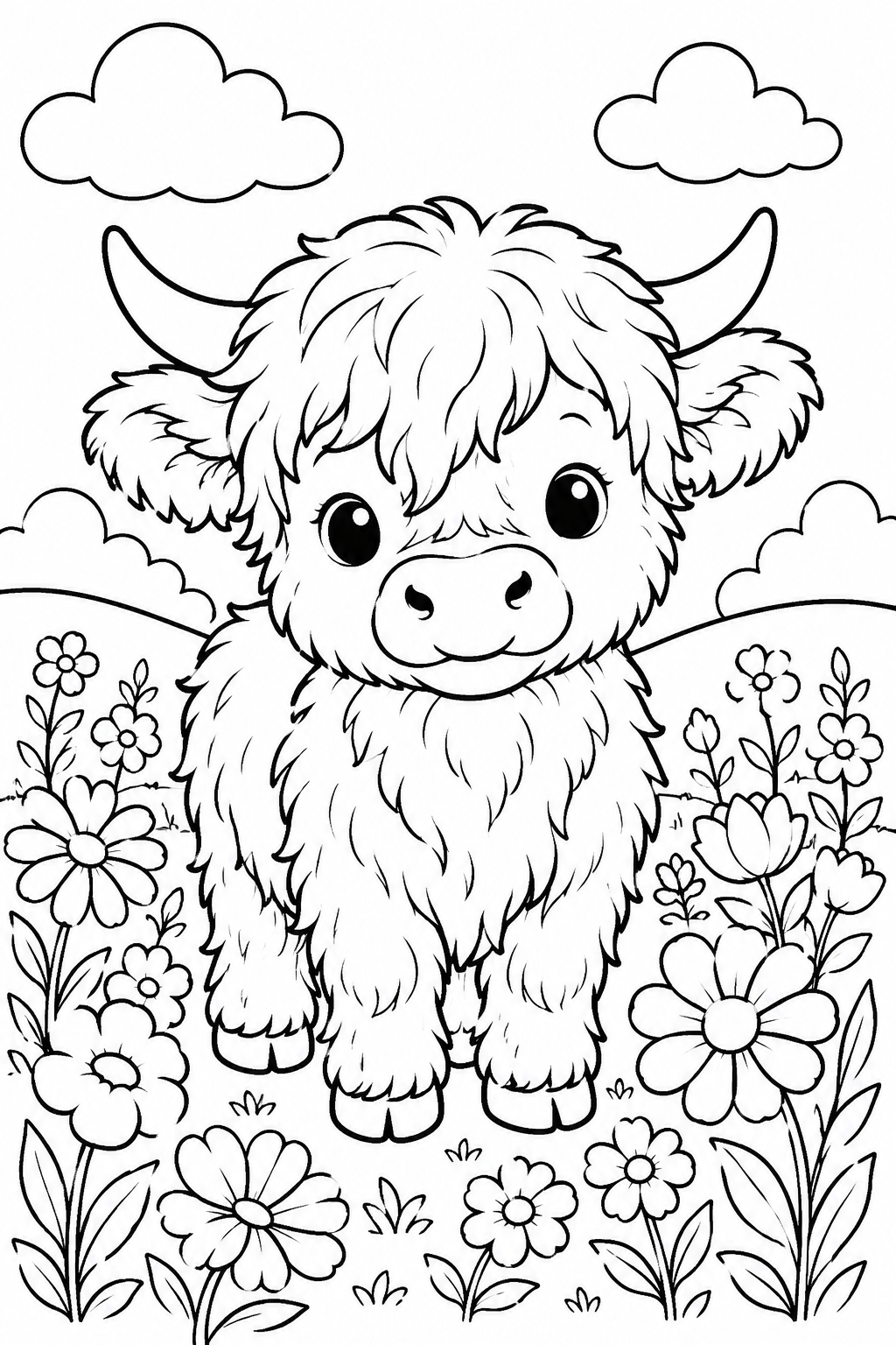 cute cow coloring pages free printable