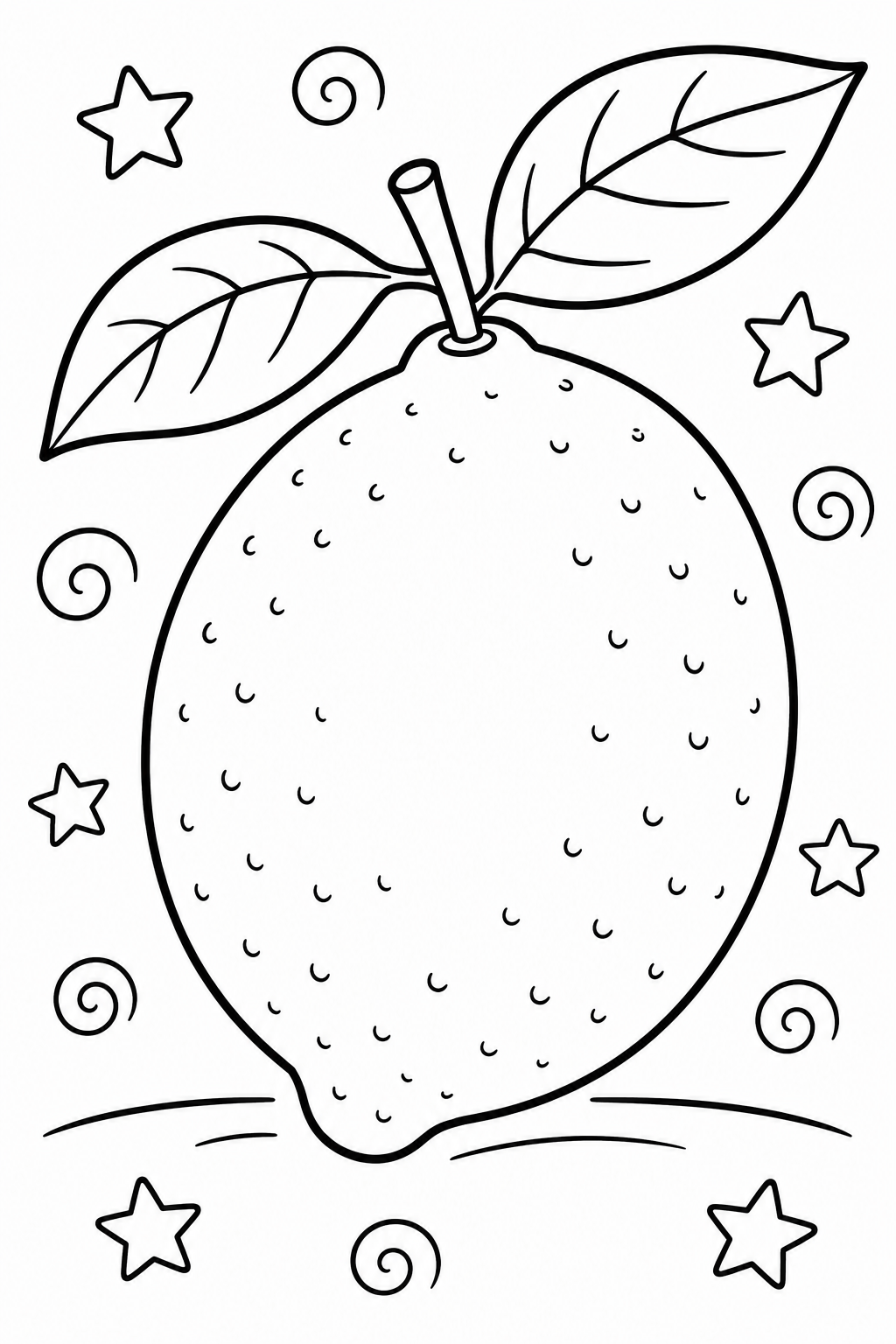 5 Lemon coloring pages free printable