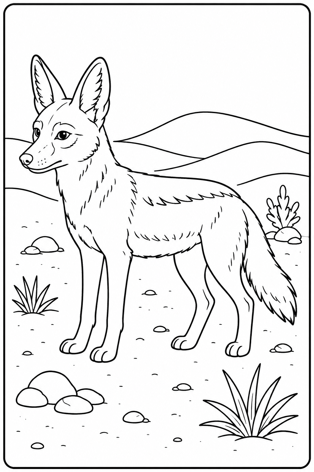 5 Jackal coloring pages free printable