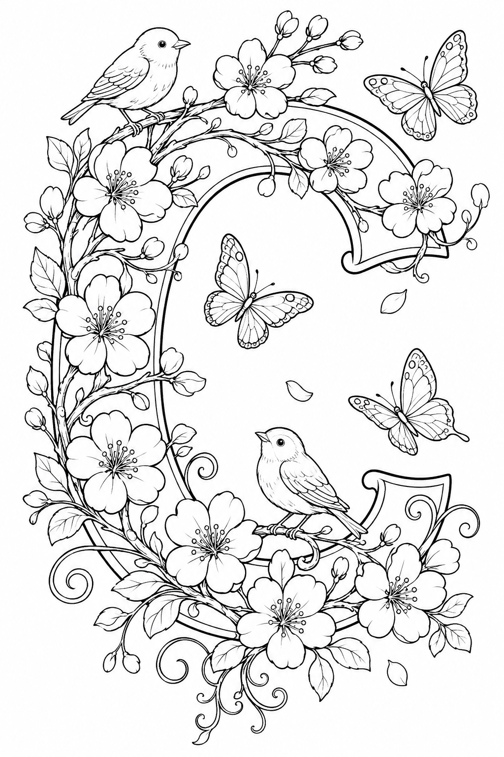 alphabet letter C coloring pages free printable