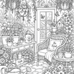 greenhouse coloring pages