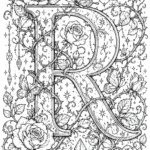 alphabet letter R coloring pages