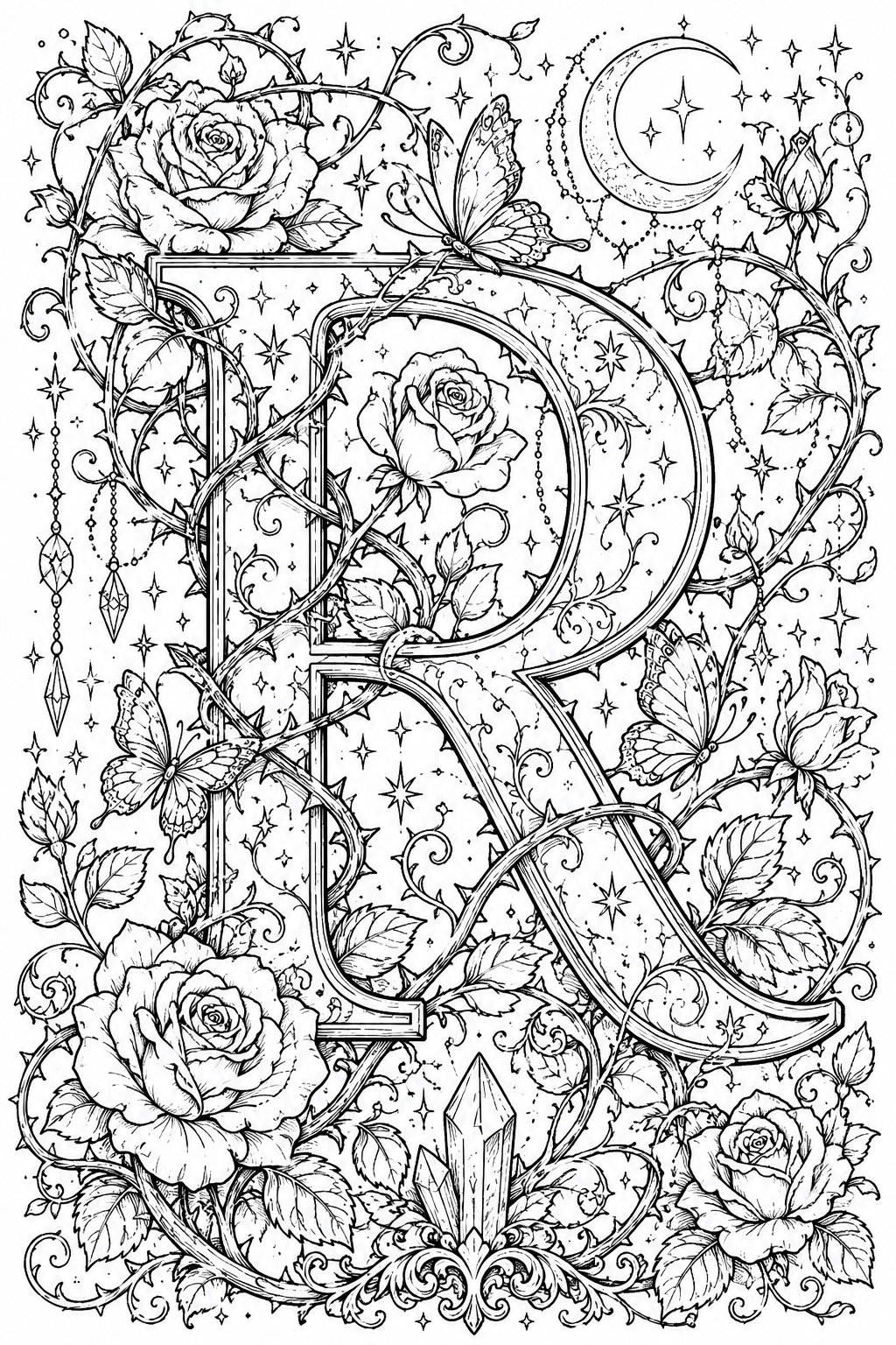 alphabet letter R coloring pages