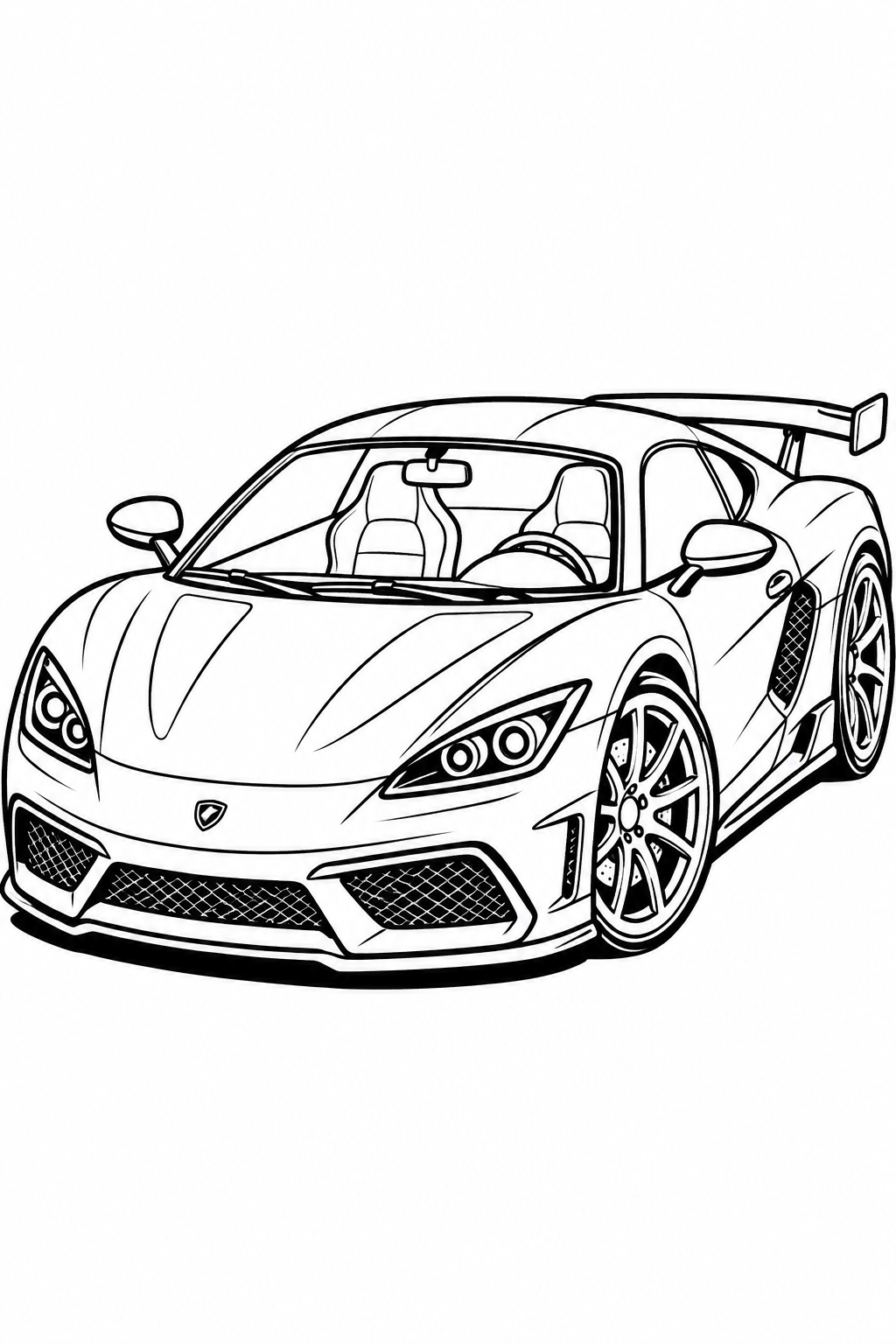6 Car coloring pages free printable