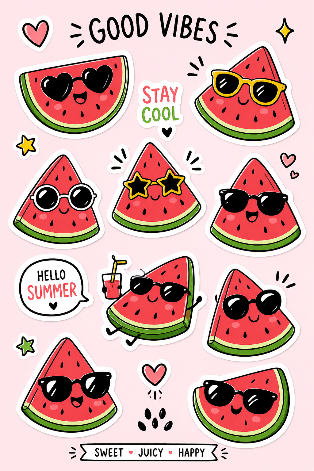 doodle stickers sheets free printable