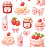 Cute doodle kawaii stickers free printable