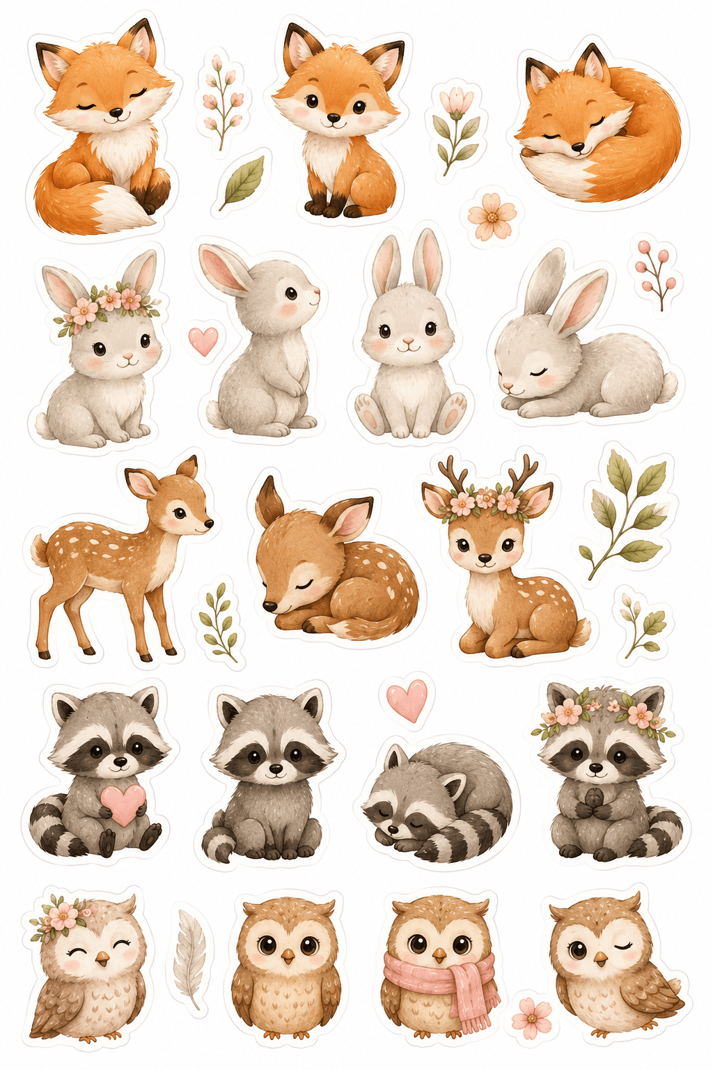 Cute Doodle Kawaii Stickers Free Printable