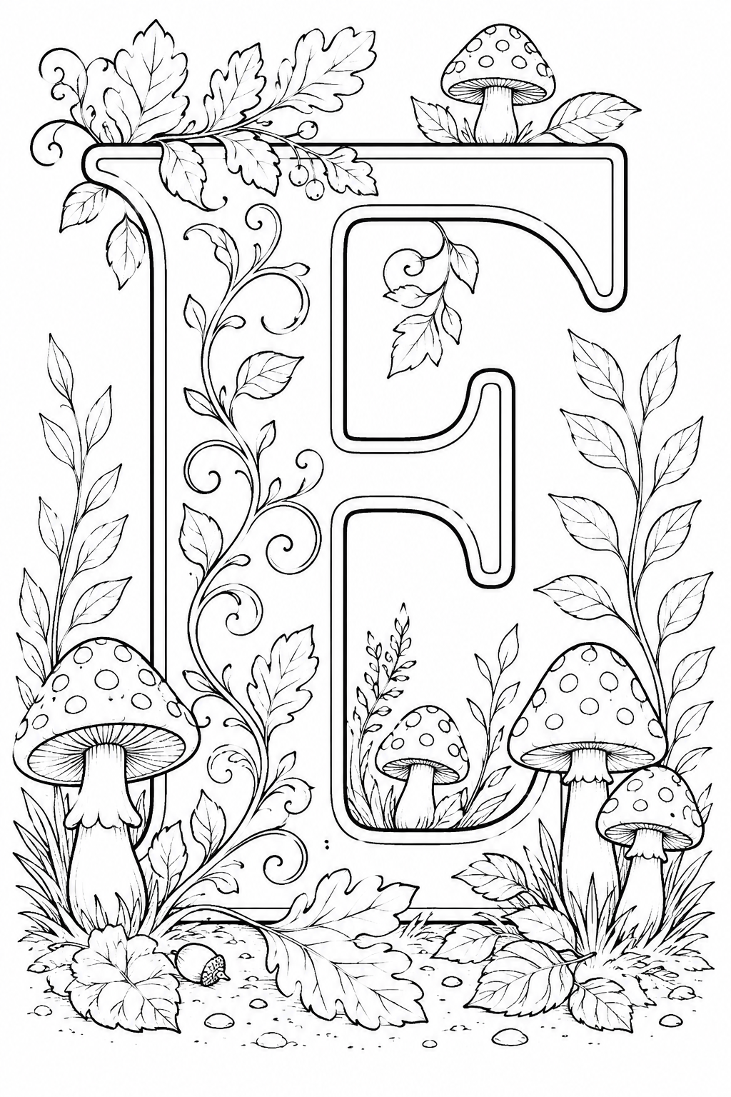 Alphabet Letter E Coloring Pages