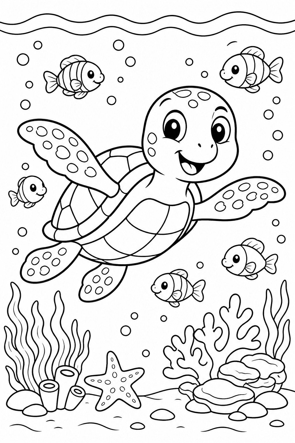 Sea Turtle Coloring Pages Free Printable
