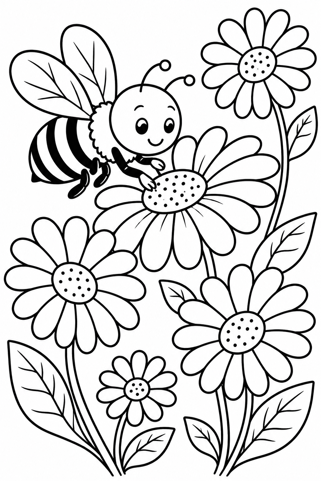 5 Honeybee coloring pages free printable