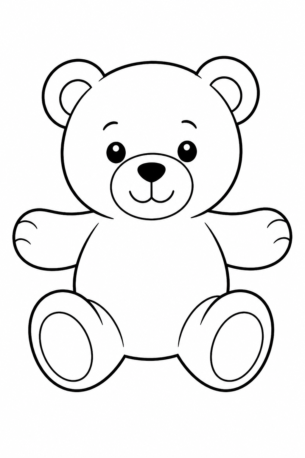 5 Teddy bear coloring pages free printable