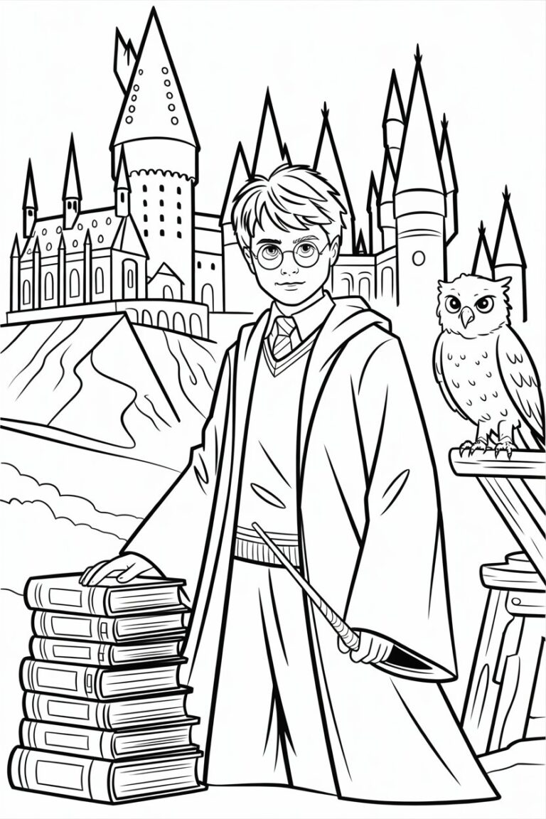 harry potter coloring pages free printable
