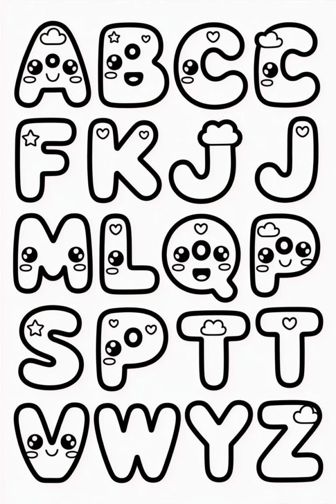 13+ Alphabet letters coloring pages free printable