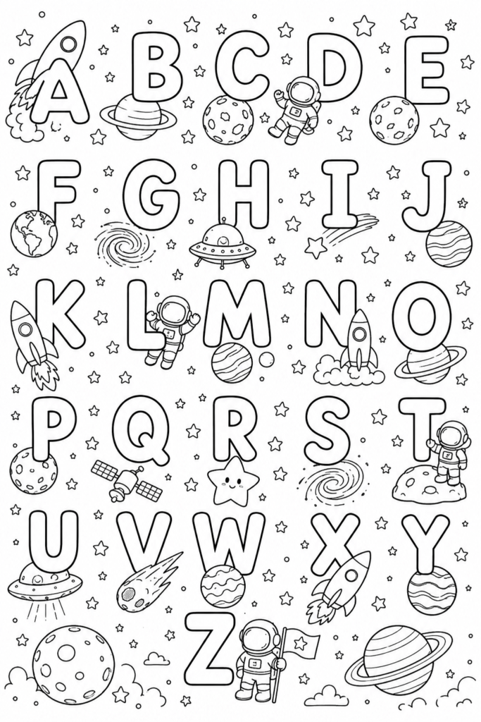 13+ Alphabet letters coloring pages free printable