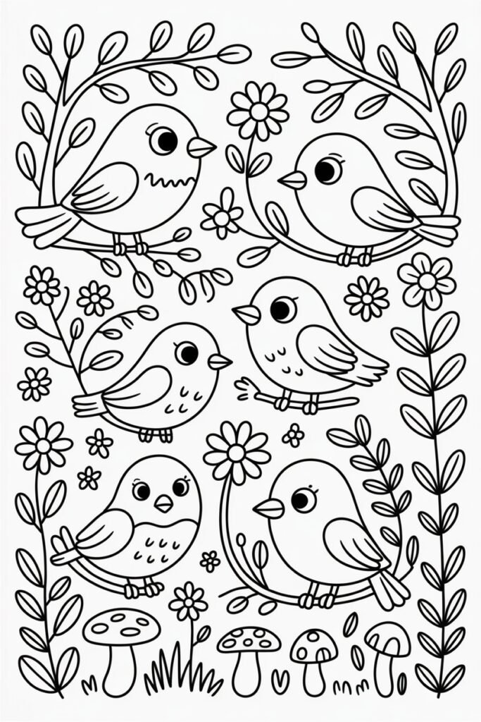 10+ Birds coloring pages free printable 