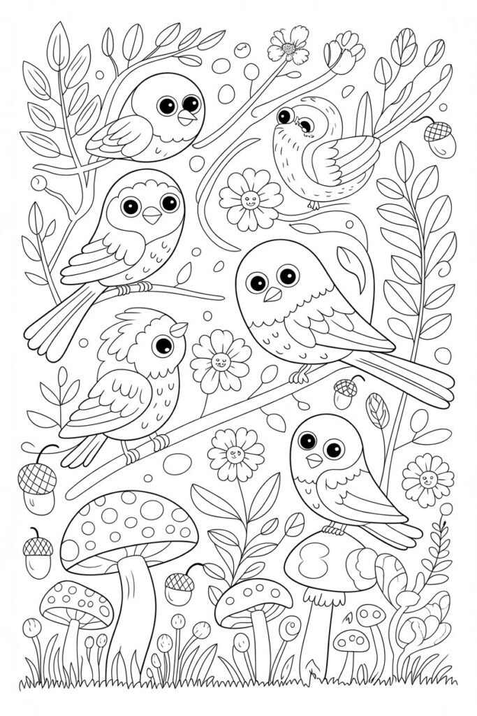 10+ Birds coloring pages free printable 