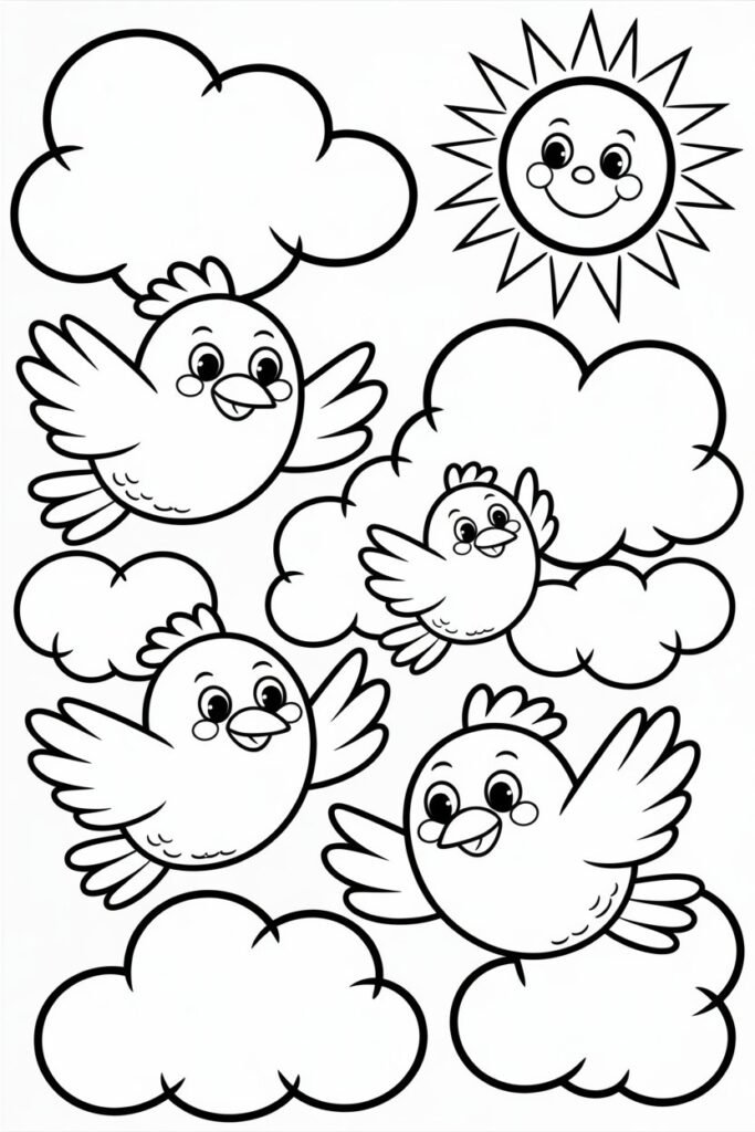 10+ Birds coloring pages free printable 