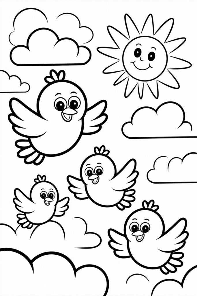 10+ Birds coloring pages free printable 